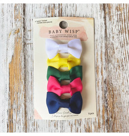 Baby Wisp Charlotte Bow Snap Clips 5 Set| Endless Summer