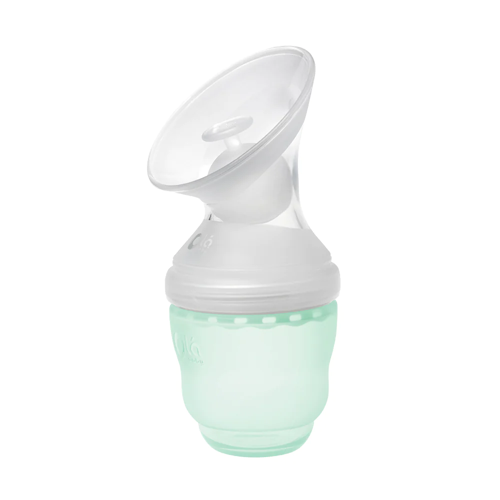 Olababy GentleBottle, Silicone Baby Bottle - 8oz, Mint 2-Pack