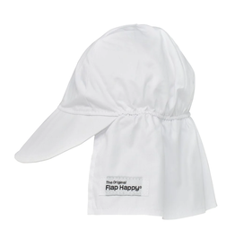 Flap Happy Original Flap Hat UPF 50+  | White