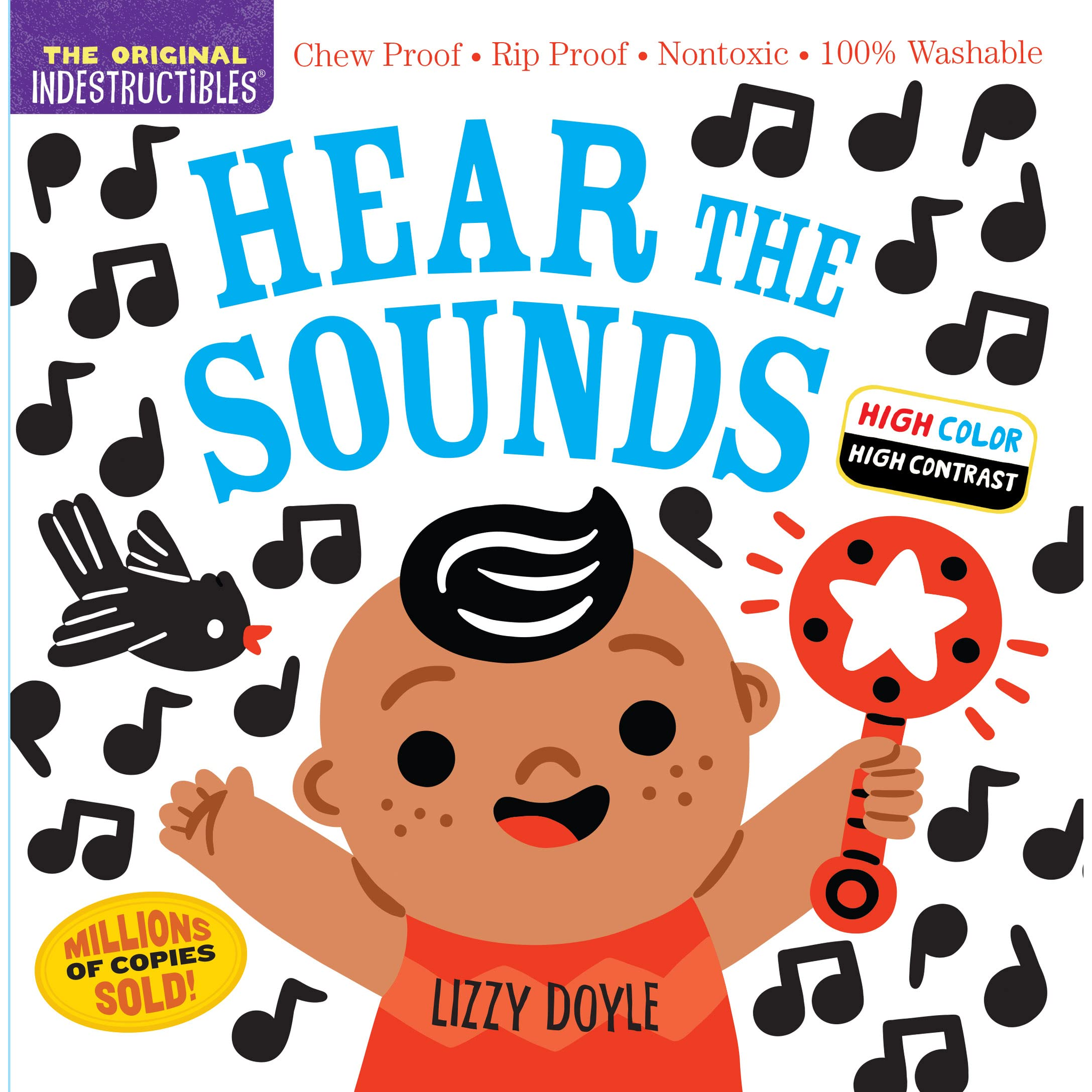 Indestructibles Baby Books Indestructibles: Hear the Sounds (High Color High Contrast)