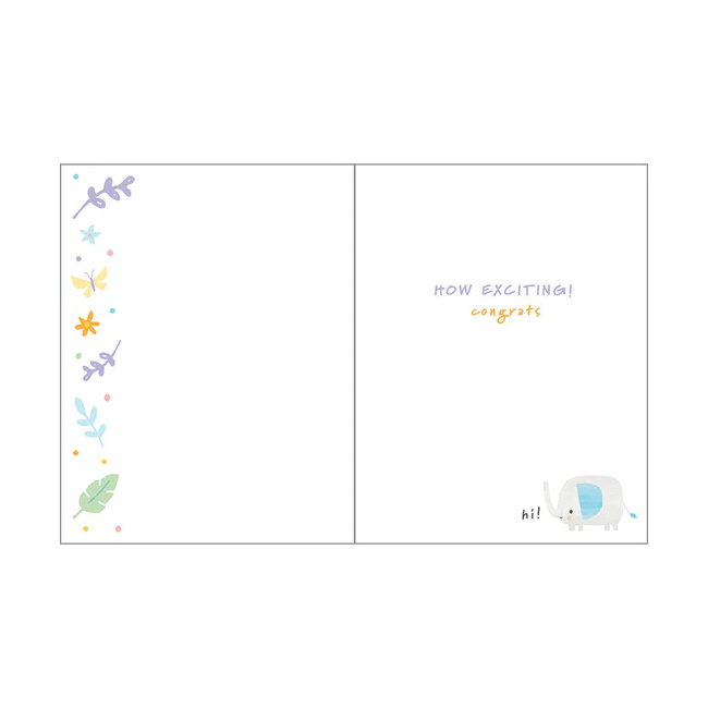 Gina B Designs Baby Greeting Card | Safari Animals