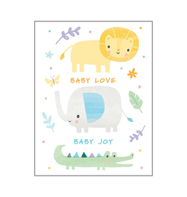 Gina B Designs Baby Greeting Card | Safari Animals