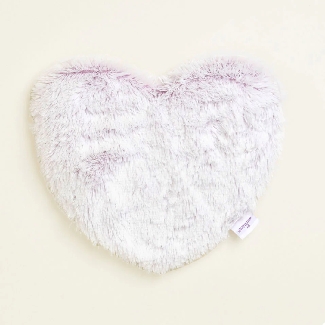 Warmies Marshmallow Lavender Warmies Microwavable Heart Heating Pad