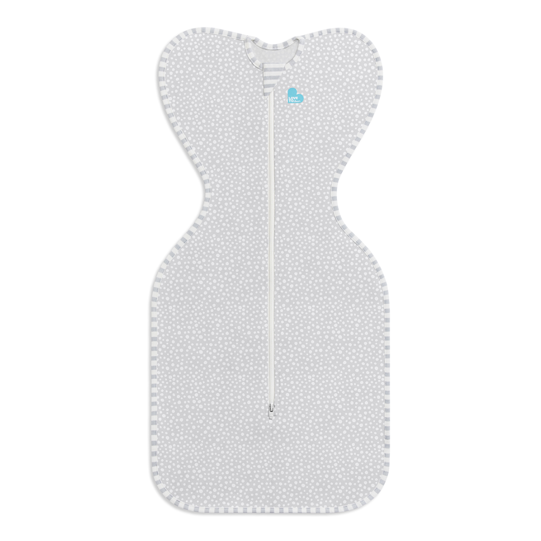 Love to Dream Swaddle UP Bamboo 1.0 TOG Zip-Up Swaddle | Grey Dot