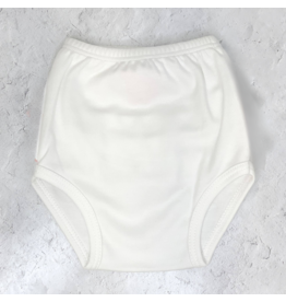 Marcela White Baby Pima Cotton Diaper Cover | Basic