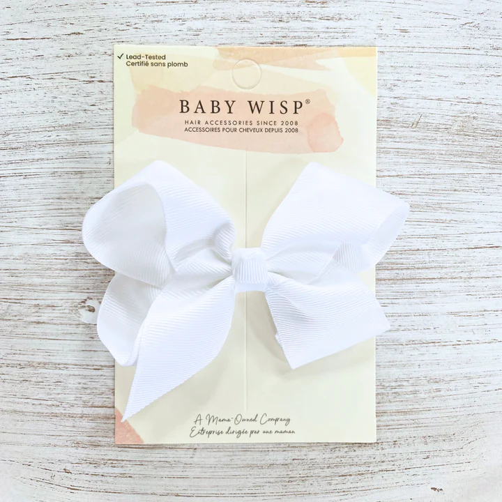 Baby Wisp Sadie Grosgrain Ribbon Bow Alligator Clip