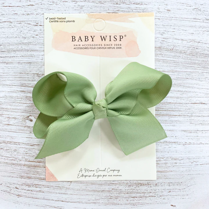 Baby Wisp Sadie Grosgrain Ribbon Bow Alligator Clip