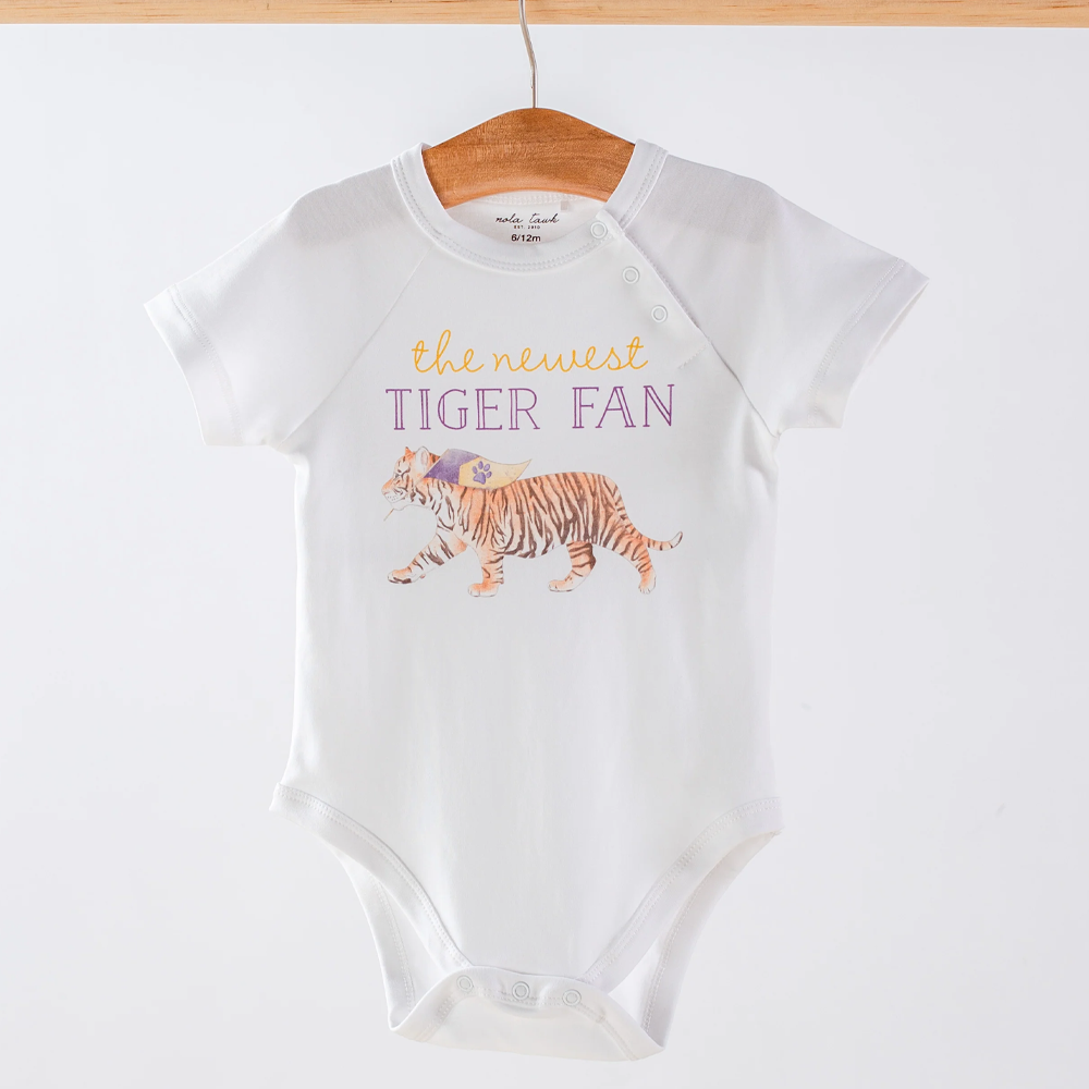 Nola Tawk The Newest Tiger Fan Organic Cotton Onesie