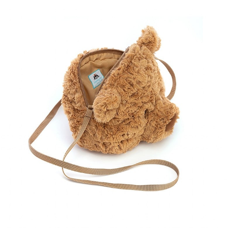 Jellycat Bartholomew Bear Plush Zippered Bag