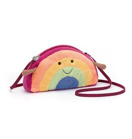 Jellycat Amusable Rainbow Plush Zippered Bag