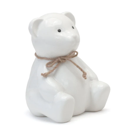 Child to Cherish Teddy Bear Keepsake Bank | White