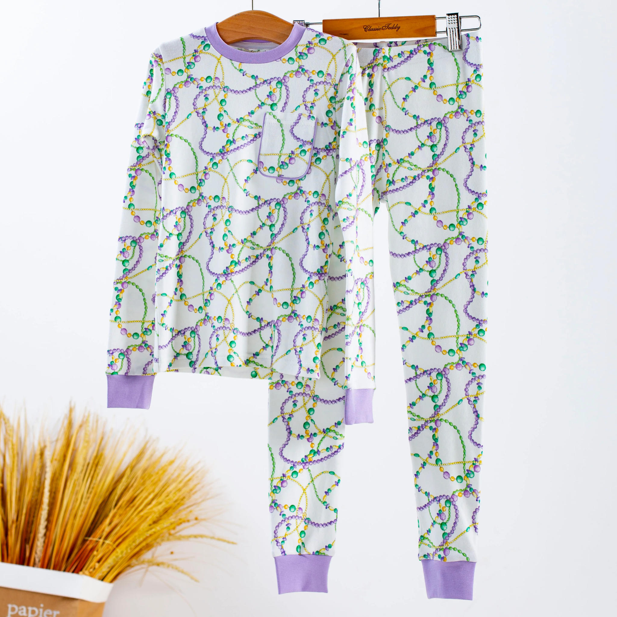 Nola Tawk Just Here for the Beads Organic Cotton Pajamas