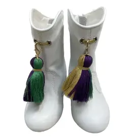 Blended Spirit Clothing Line Toddler Mardi Gras Boots w/ Heel