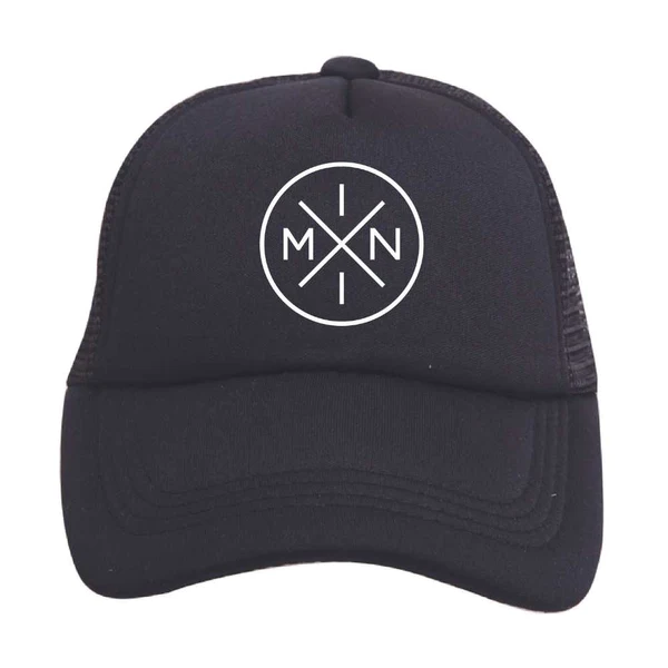 Tiny Trucker Co Mini X Premium Embroidered Trucker Hat | Black
