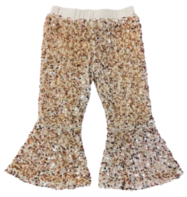 Lulu Bebe Gold Sequin Gogo Pants