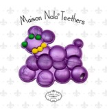 Maison Nola Bead Dog Silicone Teether | Purple