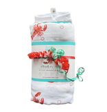 Little Hometown Heads or Tails Gift Bundle: Bamboo Muslin Swaddle Blanket and Bib