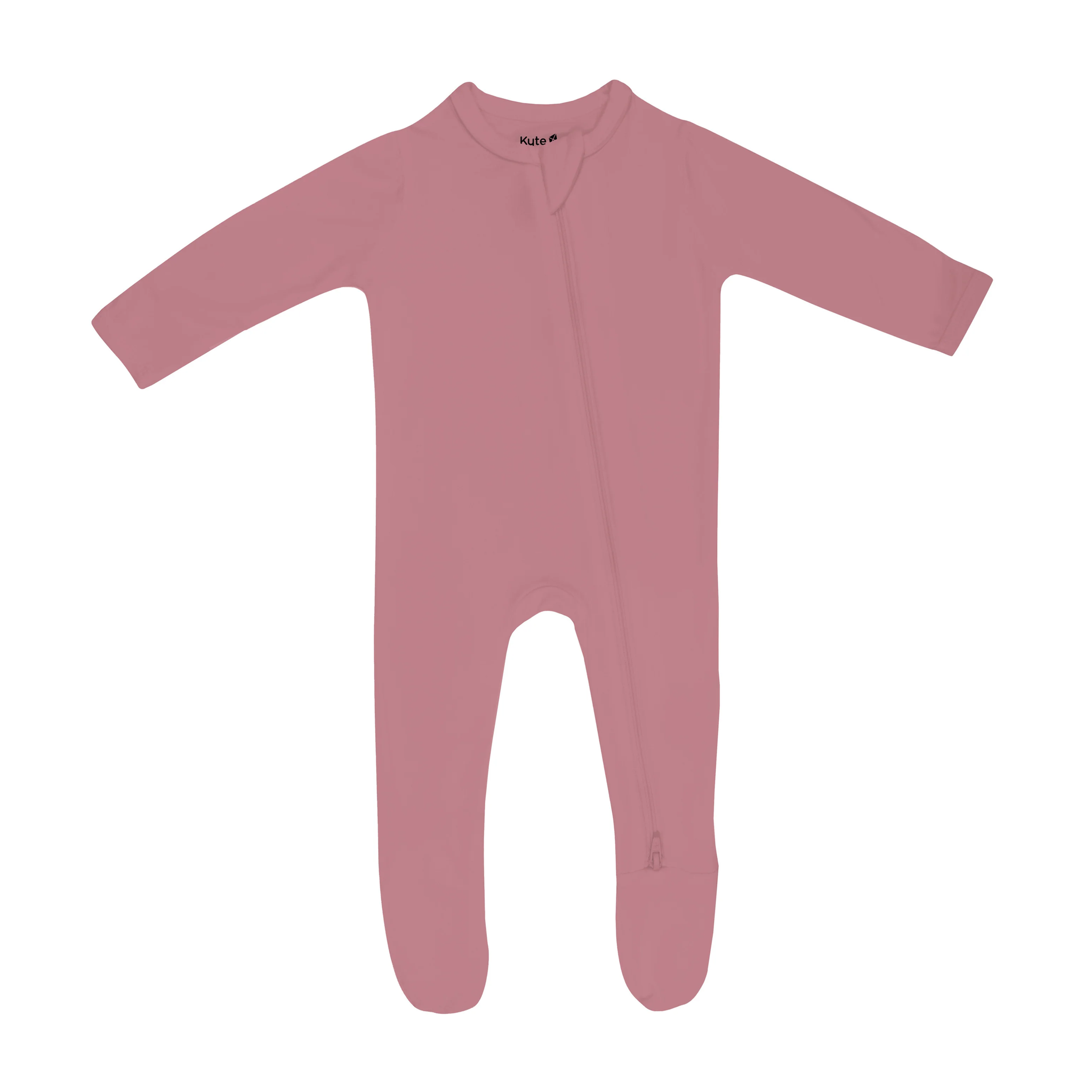 Kyte Baby Kyte Bamboo Zippered Footie | Dusty Rose