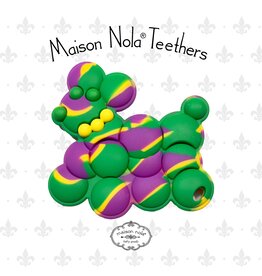 Maison Nola Bead Dog Silicone Teether | Marble