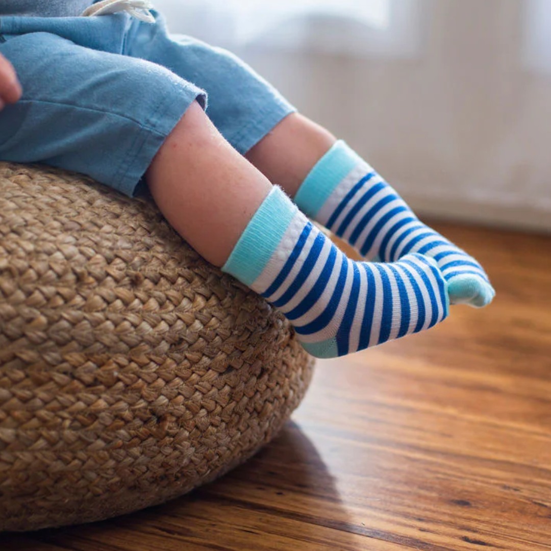 Squid Socks Squid Socks Non-Slip Baby Socks with Silicone Grip | Cruz | Stripes Polka Dot Color Block