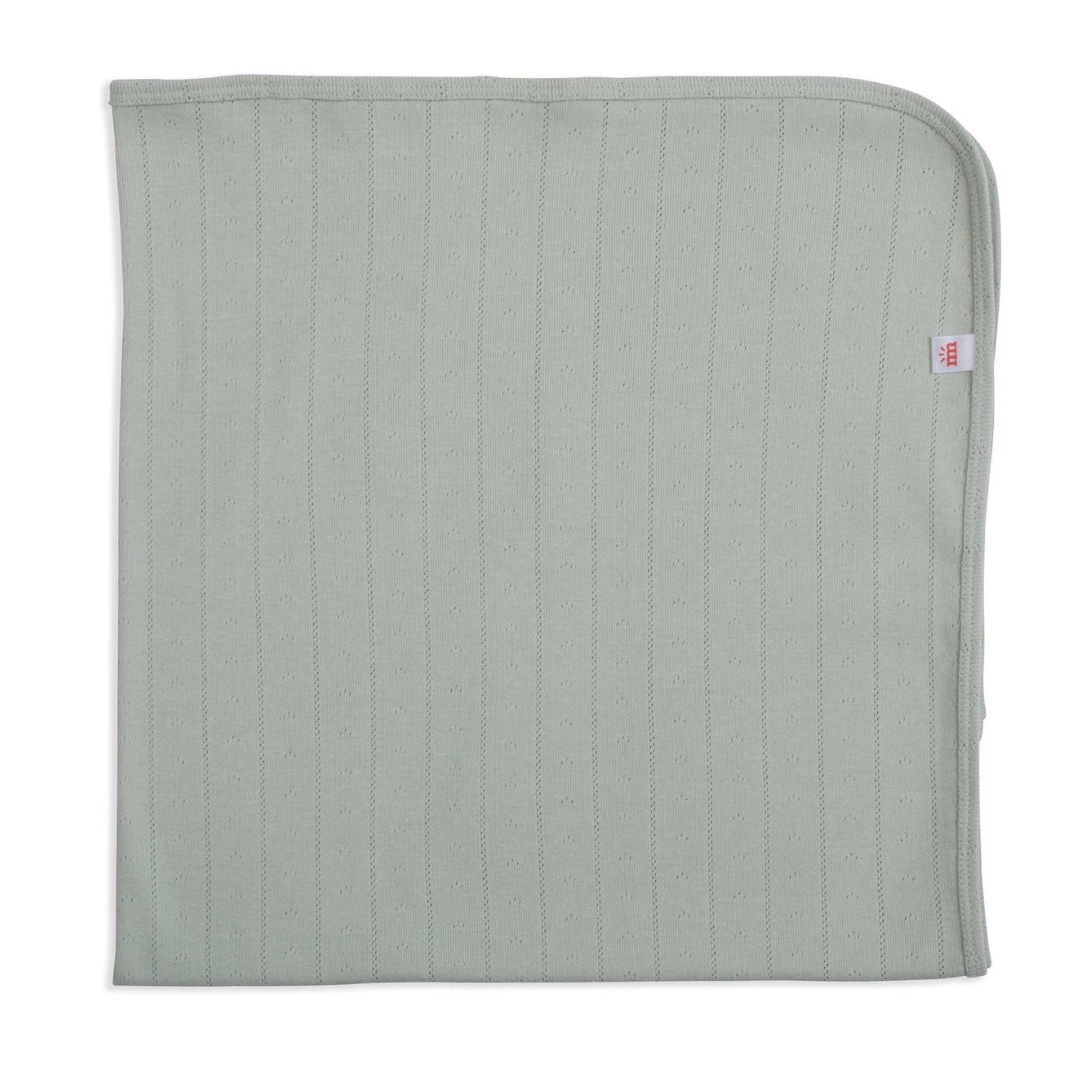 Magnetic Me Love Lines Seagrass Pointelle Soothing Baby Blanket
