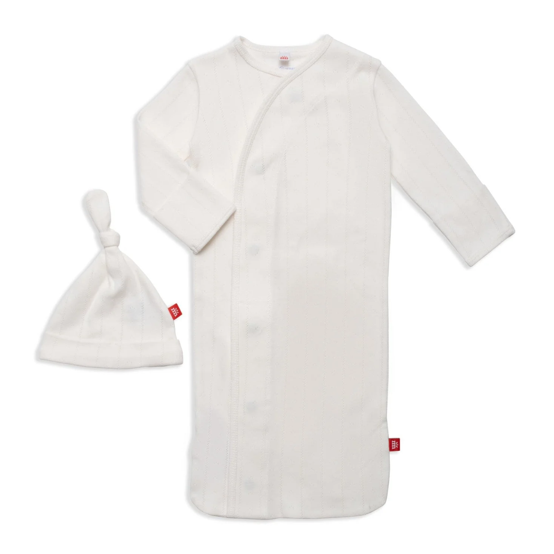 Magnetic Me Love Lines Tofu Magnetic Gown & Hat Set | NB-3m