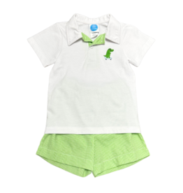 Krewe Kids Alligator | Polo Short Set