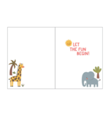 Birthday Greeting Card | Cute Jungle Animals
