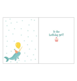 Gina B Designs Birthday Greeting Card | Mermaids and Balloons