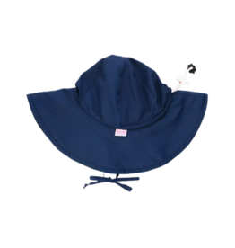 RuffleButts Navy Sun Protective Hat