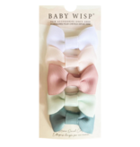 Baby Wisp Charlotte Bows Tuxedo Style Snap Clips 5 Set| Faded Memory