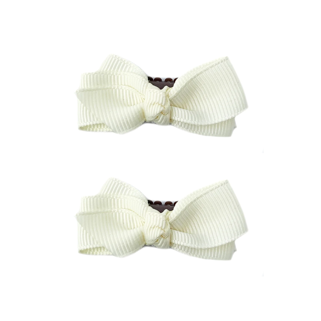 Aiyanna Ribbon Boutique 2Bows Knotted center Alligator Clips