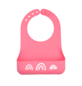 Bella Tunno Chasing Rainbows Little Bites Silicone Bib