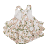 Angel Dear Magnolias Ruffle Sunsuit