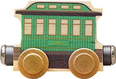Maple Landmark Magnetic Wooden Streetcar Name Train Car