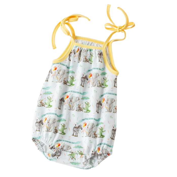 Nola Tawk And They All Asked for You Organic Cotton Shoulder Tie Onesie