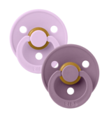 BIBS BIBS Natural Rubber Round Pacifier | Violet Sky | Mauve