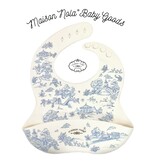 Maison Nola Blue Sky Storyland Toile Baby Gift Bundle | Silicone Bucket Bib and Teether