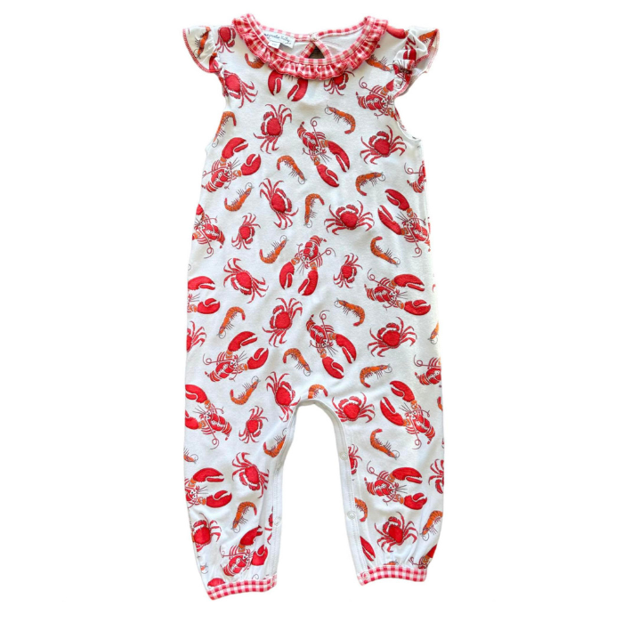 Magnolia Baby Feeling Snappy Pima Flutters Playsuit