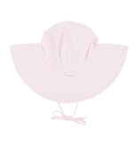 RuffleButts Pink Seersucker Swim Hat