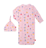 Magnetic Me Pink Sundae Funday Modal Magnetic Gown & Hat Set | NB-3m