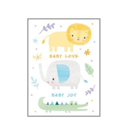 Gina B Designs Baby Gift Enclosure Card | Safari Animals