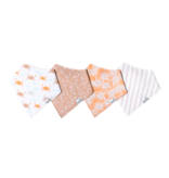 Copper Pearl Baby Bandana Bib 4-pack Set | Tide
