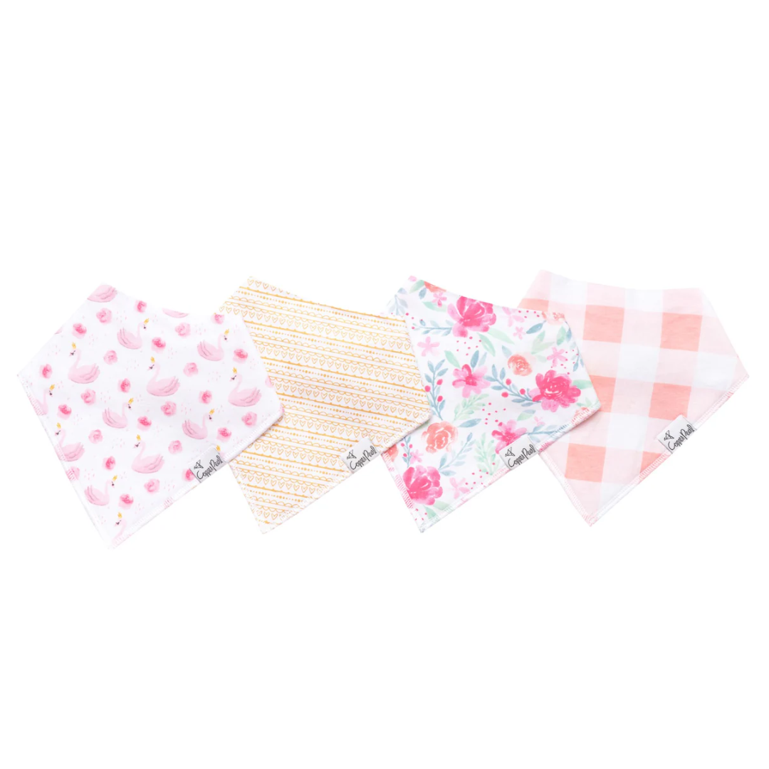 Copper Pearl Baby Bandana Bib 4-Pack Set |  June