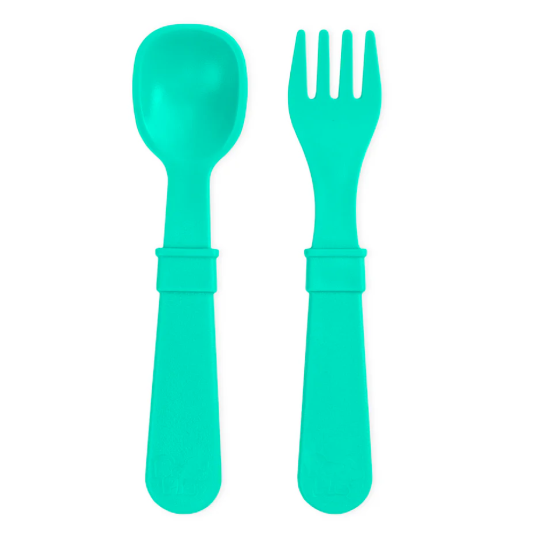 Re-Play Re-Play Toddler Utensil Spoon and Fork Pair