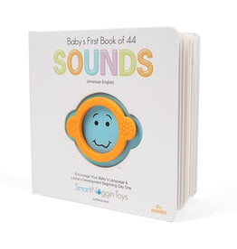 Smart Noggin Toys Baby’s First Book of 44 Sounds| Book & Teether