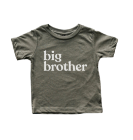 Gladfolk Olive Big Brother Kids Tee