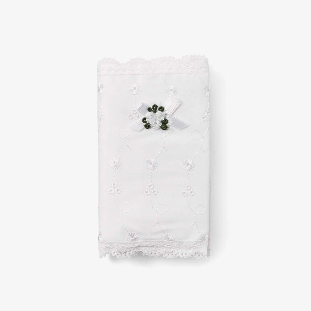 Elegant Baby Baby's First Eyelet Covered Bible | Gift Boxed