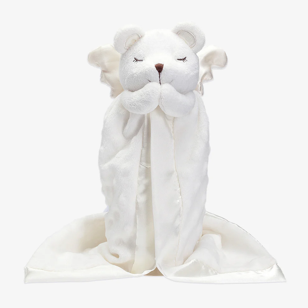 Elegant Baby Prayer Bear Baby Security Blanket