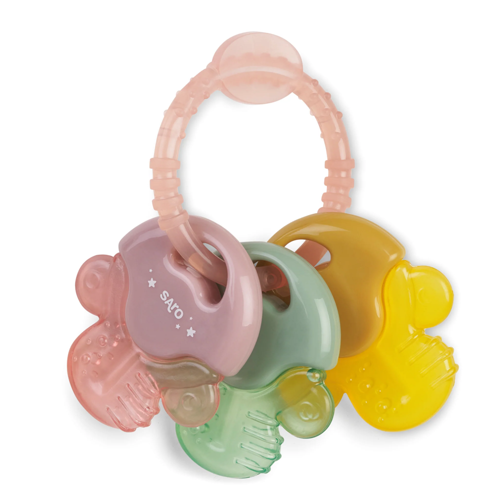 Chillable Water Teether Keys | Pink